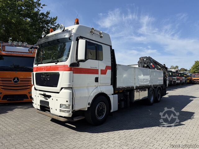 LKW mit Pritsche (offen) MAN TGX 26.480 6X2 Hiab 422 + Jib + Winde