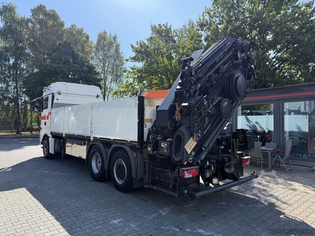 LKW mit Pritsche (offen) MAN TGX 26.480 6X2 Hiab 422 + Jib + Winde