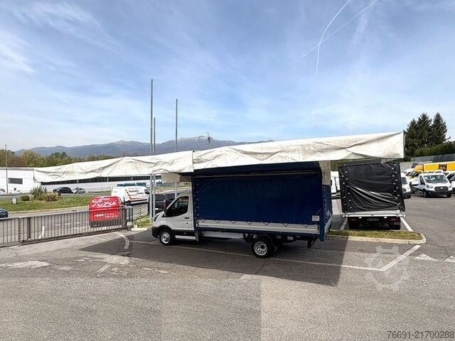 Transporter mit Pritsche & Plane Ford Transit 350 - Telo e Tenda Elettrica
