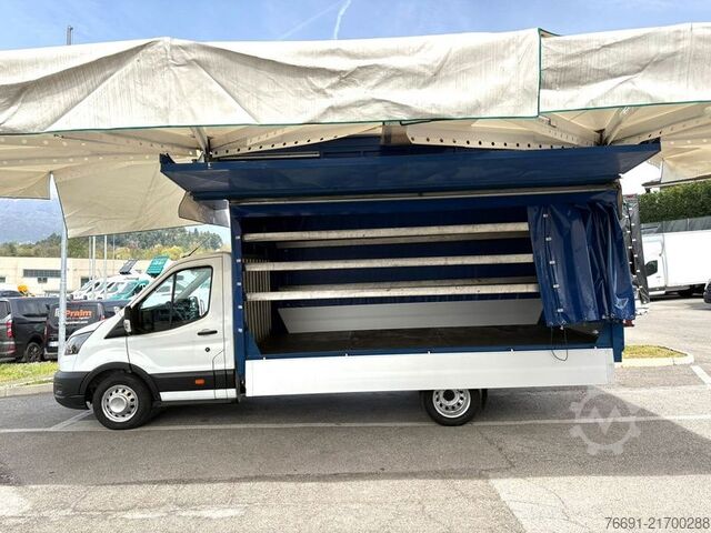 Transporter mit Pritsche & Plane Ford Transit 350 - Telo e Tenda Elettrica