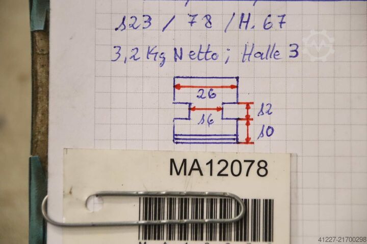 Wechselbacken unbekannt Breite 26 mm