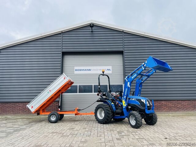 Boxer HT15 tipper trailer / dumper NEW for compact tractor BOXER HT15 kipwagen / kipper NIEUW voor minitractor