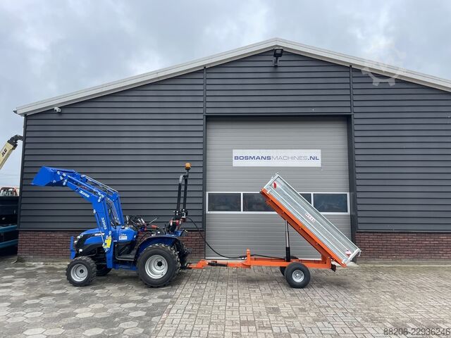 Boxer HT15 tipper trailer / dumper NEW for compact tractor BOXER HT15 kipwagen / kipper NIEUW voor minitractor