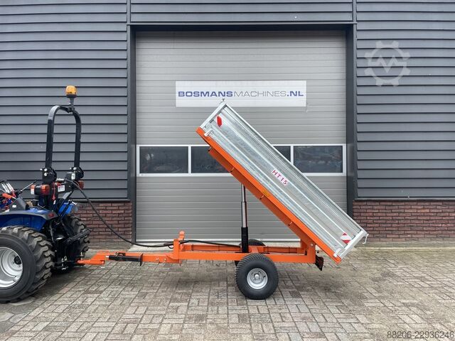 Boxer HT15 tipper trailer / dumper NEW for compact tractor BOXER HT15 kipwagen / kipper NIEUW voor minitractor