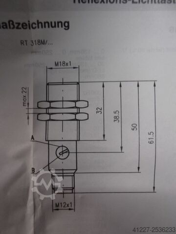 Reflective light barrier Leuze RT-318M/P-200-S12