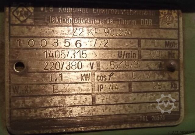 Gear motor 1.1 kW 315 rpm VEM Z2KR90,2/4 Z2KRA90,3/4