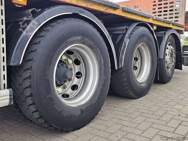 Platform trailer SCANIA P410 HIAB 258EP5