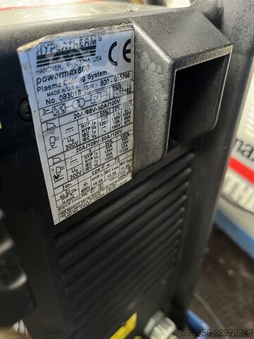 Plasma cutting tool Hypertherm Powermax800