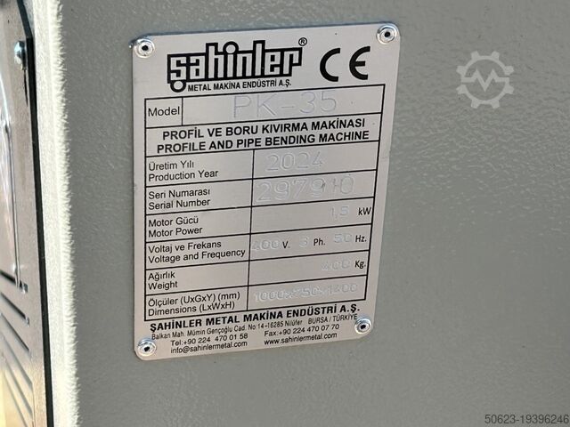 Ring & profile bending machine Sahinler PK35