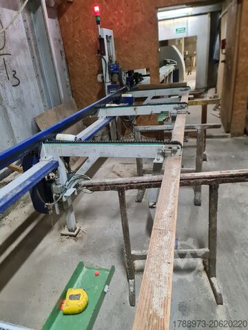 Weinig optimizing saw with stacker WEINIG