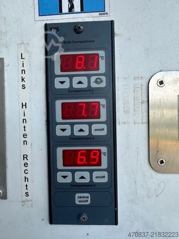 Reefer semitrailer SCHMITZ CARGOBULL SCB 2 / Carrier ICELAND / Elektro / 3 x Kammer