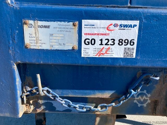 Swap body trailer KRONE Wechselbrücke Plane