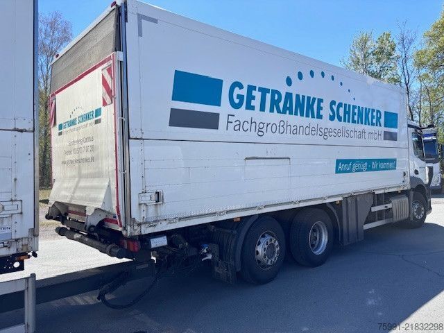 Beverage truck MERCEDES-BENZ Actros 5 mit Schwenwandkoffer und Ladebordwand