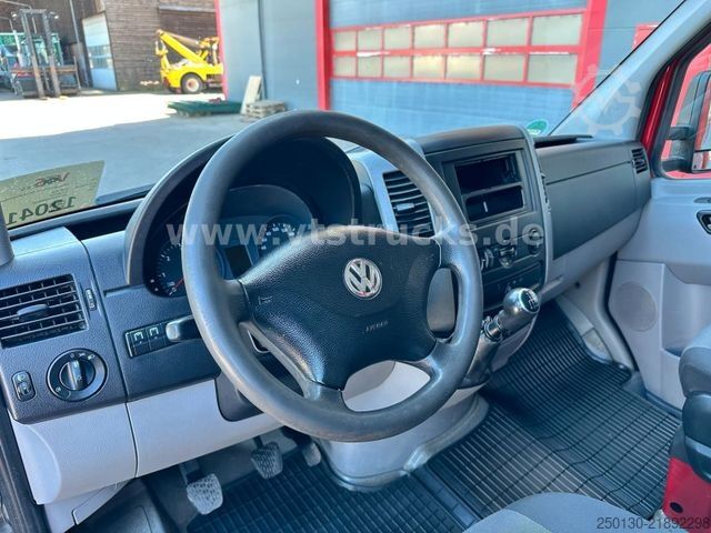 Curtain sider van VW Crafter 35 Doppelkabine Pritsche + Plane