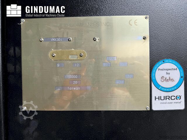 Vertical Machining Centre Hurco VMX 30i