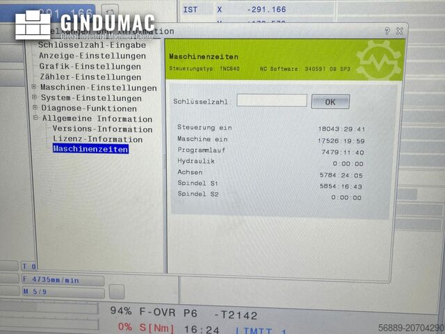 VERTIKALES BEARBEITUNGSZENTRUM Quaser MV 184P/12B