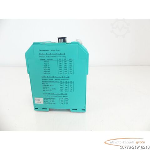 Component Pepperl + Fuchs K-System IVI-KHD2-4HRX Part No. 040190 Auswerteeinheit SN 9 799 563 -!-