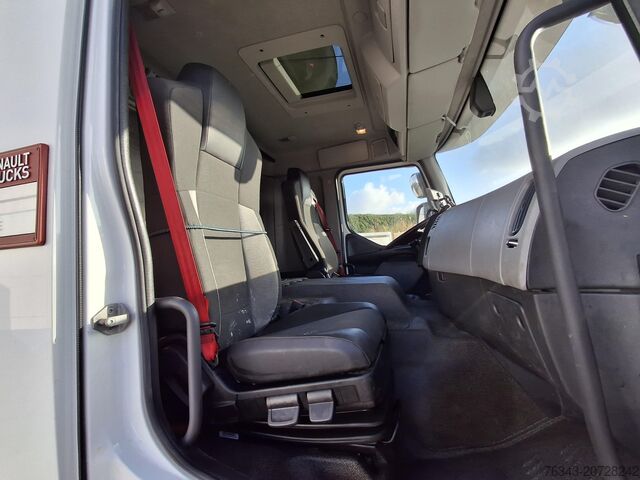 Flatbed truck with tarpaulin RENAULT D26 WIDE 380 - 6X2 - E6 - RETARDER