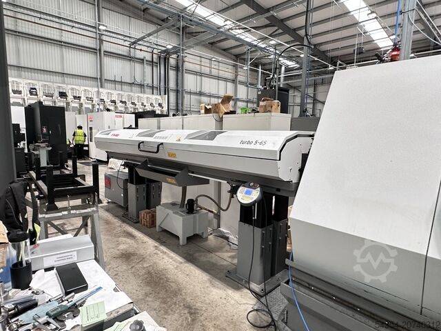 Langdrehmaschine mit beweglichem Kopf Traub TNX 65