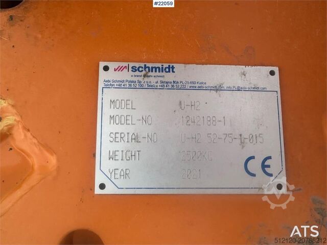 Baumaschine Schmidt U-H2 folding wing plough