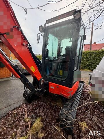 Minibagger Kubota U36-4 Beltegraver m/ 4 skuffer, rotortilt og klype