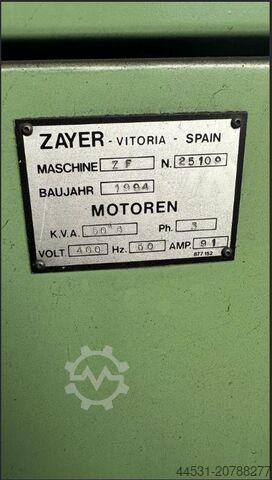 Bettfräsmaschine Zayer ZF 2000