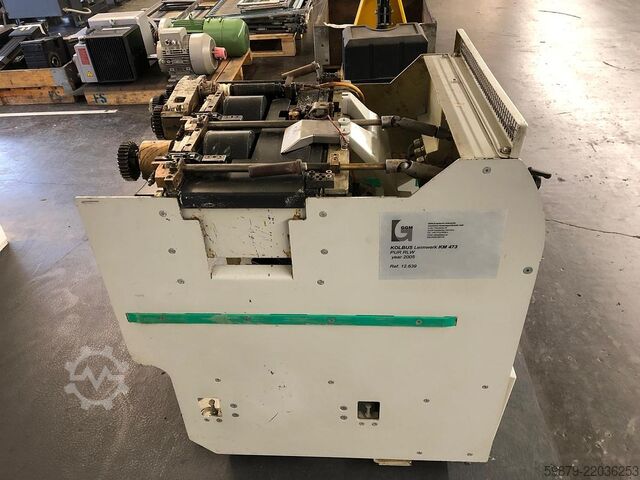Kolbus PUR + EVA Hotmelt Ruckenleimwerk (2005) Kolbus PUR spine gluing unit