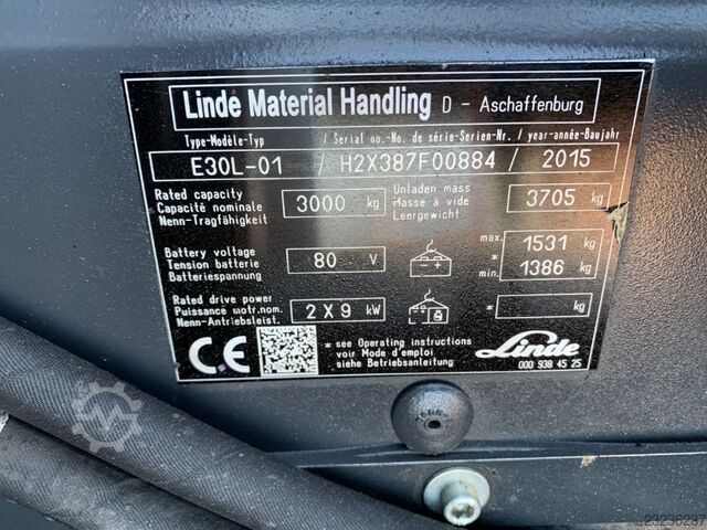 Elektro 4 Rad-Stapler Linde E30L