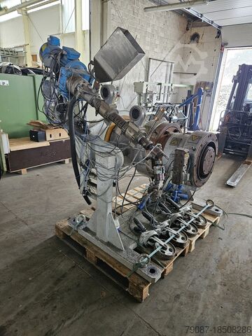 BATTENFELD PP/PE ROHR-KOPF [SIEBKORB]mit Co-Extruder BATTENFELD PO 250/600 SI Siebkorb mit Co-Extruder E