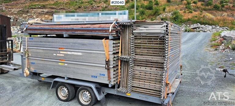 Temared scaffolding trailer 3.5 t w/ 364 m2 scaffo Temared scaffolding trailer 3.5 t w/ 364 m2 scaffo