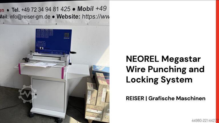 Buchbindereimaschine Neorel Megastar Wire Punching / Locking System