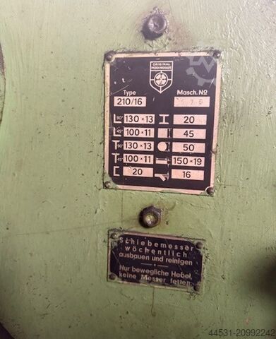 Section steel shear Peddinghaus 210 / 16