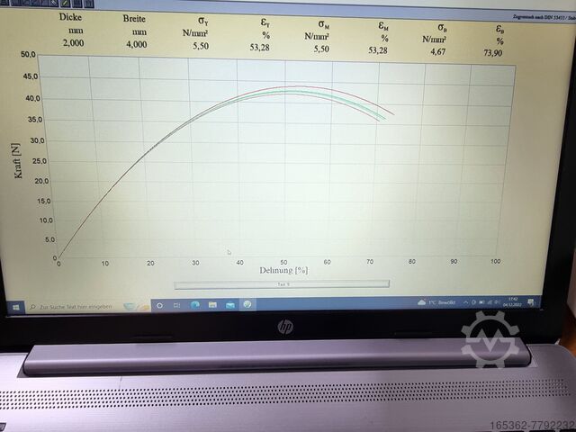 Zugprüfmaschine-Universalprüfmaschine Richard Hess MBV GmbH H3000-H5000TM mit Langwegextensometer