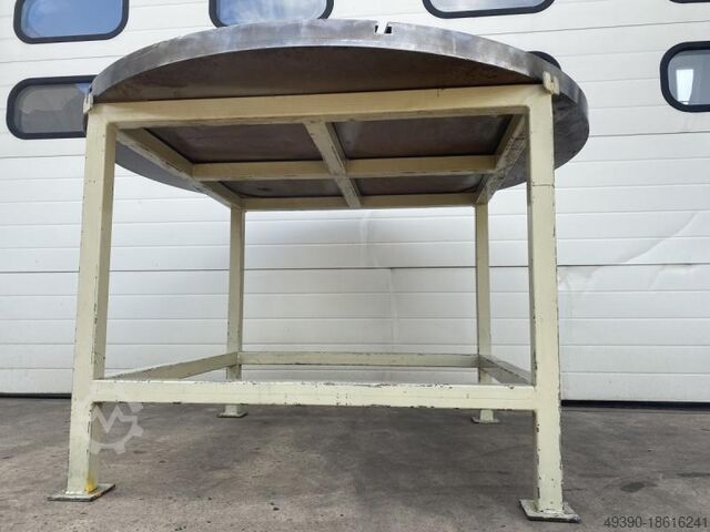 Runde Aufspannplatte mit T-Nuten; Aufspanntisch, Richtplatte und Aufspanntisch  Ø 1500