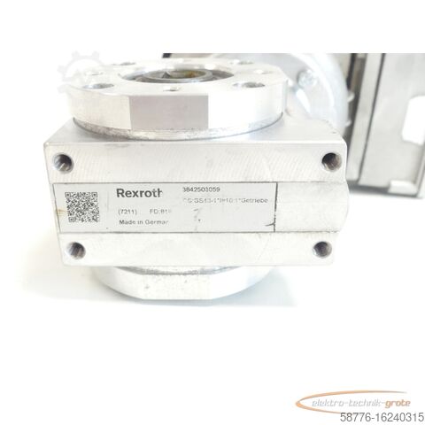 Rexroth motor Rexroth MNR: 3 842 547 991 Motor 3842548302 SN:B15600010 + Aufsteckgetriebe