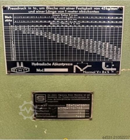Hydraulische Abkantpresse EHT EHP 20 - 35