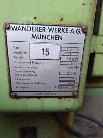 Gewindefräsen und Wälzfräsmaschine Wanderer OG/E