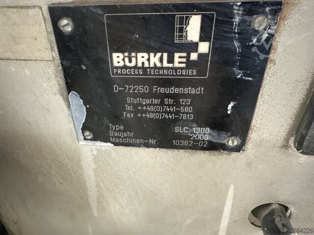 Roller coating machine Buerkle SLC 1300