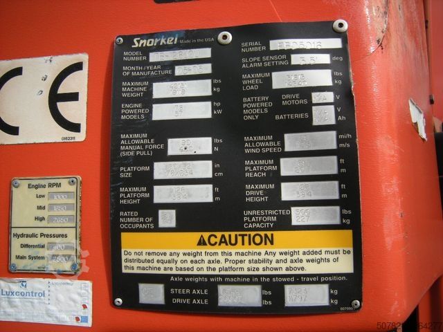 Arbeitsbühne  Arbeitsbühne Snorkelift TB-126JCU, AH 40,4 m