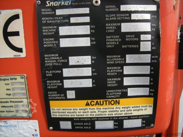 Arbeitsbühne  Arbeitsbühne Snorkelift TB-126JCU, AH 40,4 m