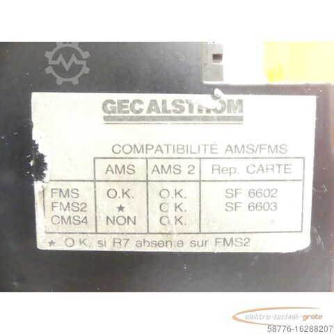 Component ALSTHOM Alsthom Parvex NFC 53 220 / AMS 2300515 Power Supply SN: 2411