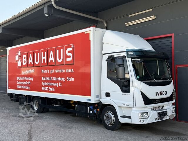 Transporter mit Koffer IVECO EuroCargo ML75E21 Motorbremse Tempomat 7,25m+LBW