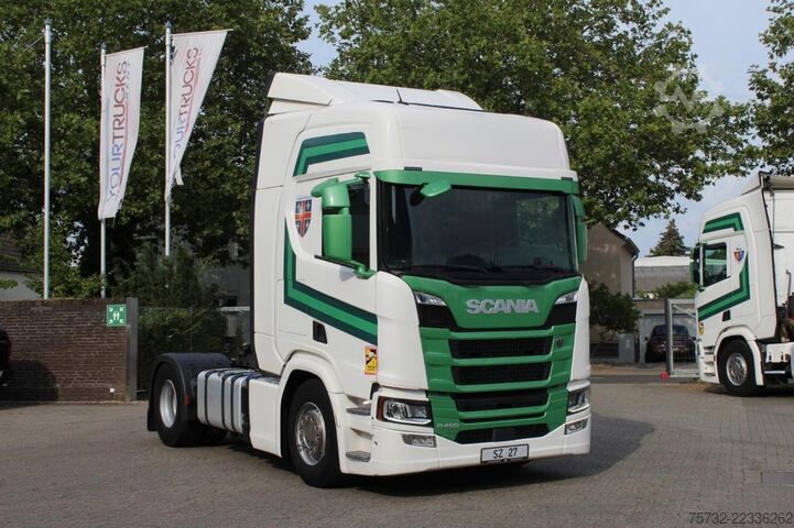 Standard tractor unit Scania R 450 Retarder  LDW  Standklima  Navi  2 Tanks