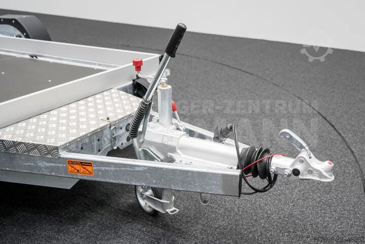 Low-loader trailer Vezeko HUSKY CAR FB 35.39 | E-PUMPE | RAMPE 394X187X10CM 3500KG ABSENKER