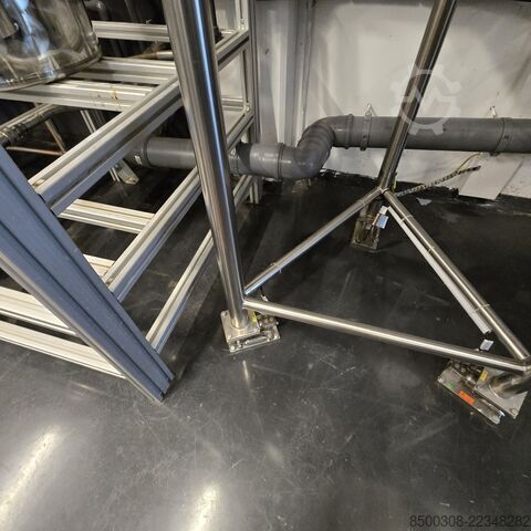 Stainless steel tank 600 L with propeller agitator, weighing technology & ATEX sensor system INOX STOC600RWP