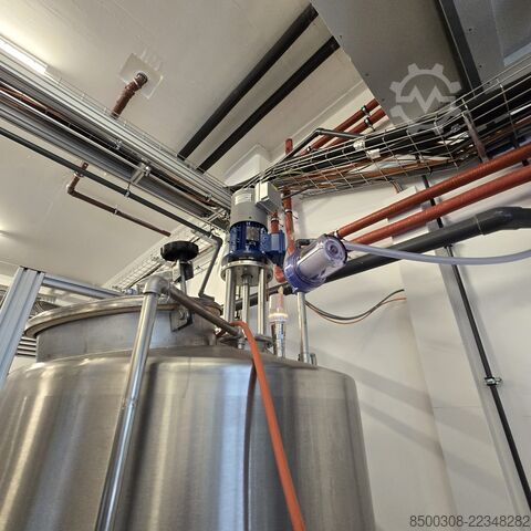 Stainless steel tank 600 L with propeller agitator, weighing technology & ATEX sensor system INOX STOC600RWP