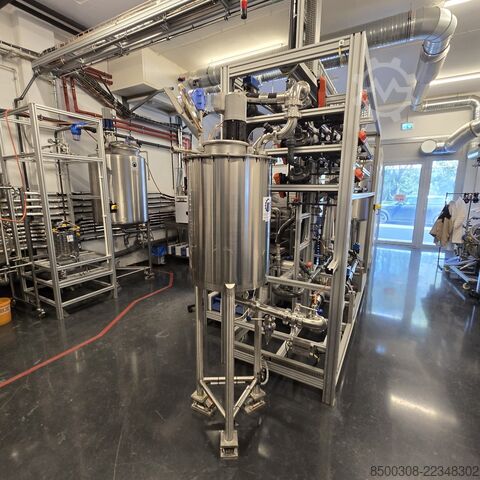 Stainless steel tank 150 L, hygienic design with propeller agitator INOX Hygienetank 150 L
