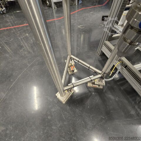 Stainless steel tank 150 L, hygienic design with propeller agitator INOX Hygienetank 150 L