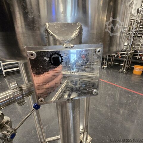 Stainless steel tank 150 L, hygienic design with propeller agitator INOX Hygienetank 150 L
