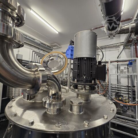 Stainless steel tank 150 L, hygienic design with propeller agitator INOX Hygienetank 150 L